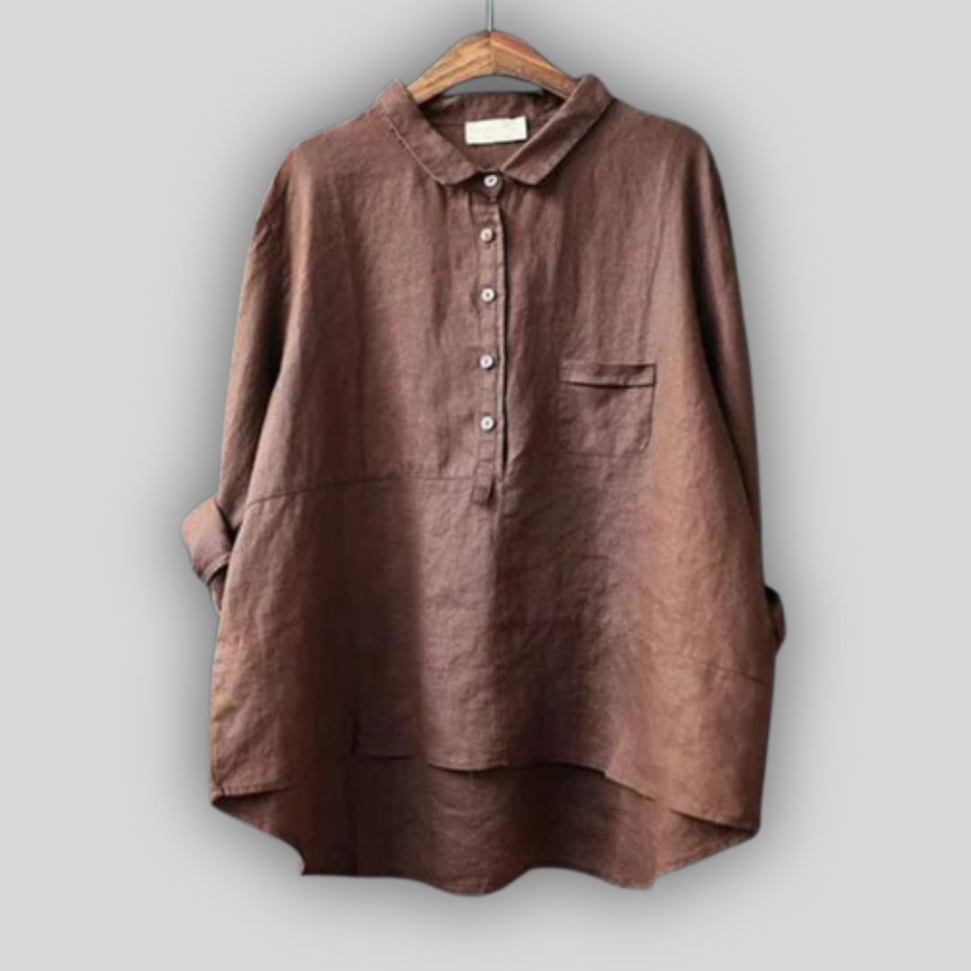 Ленена Блуза Зелена Простота