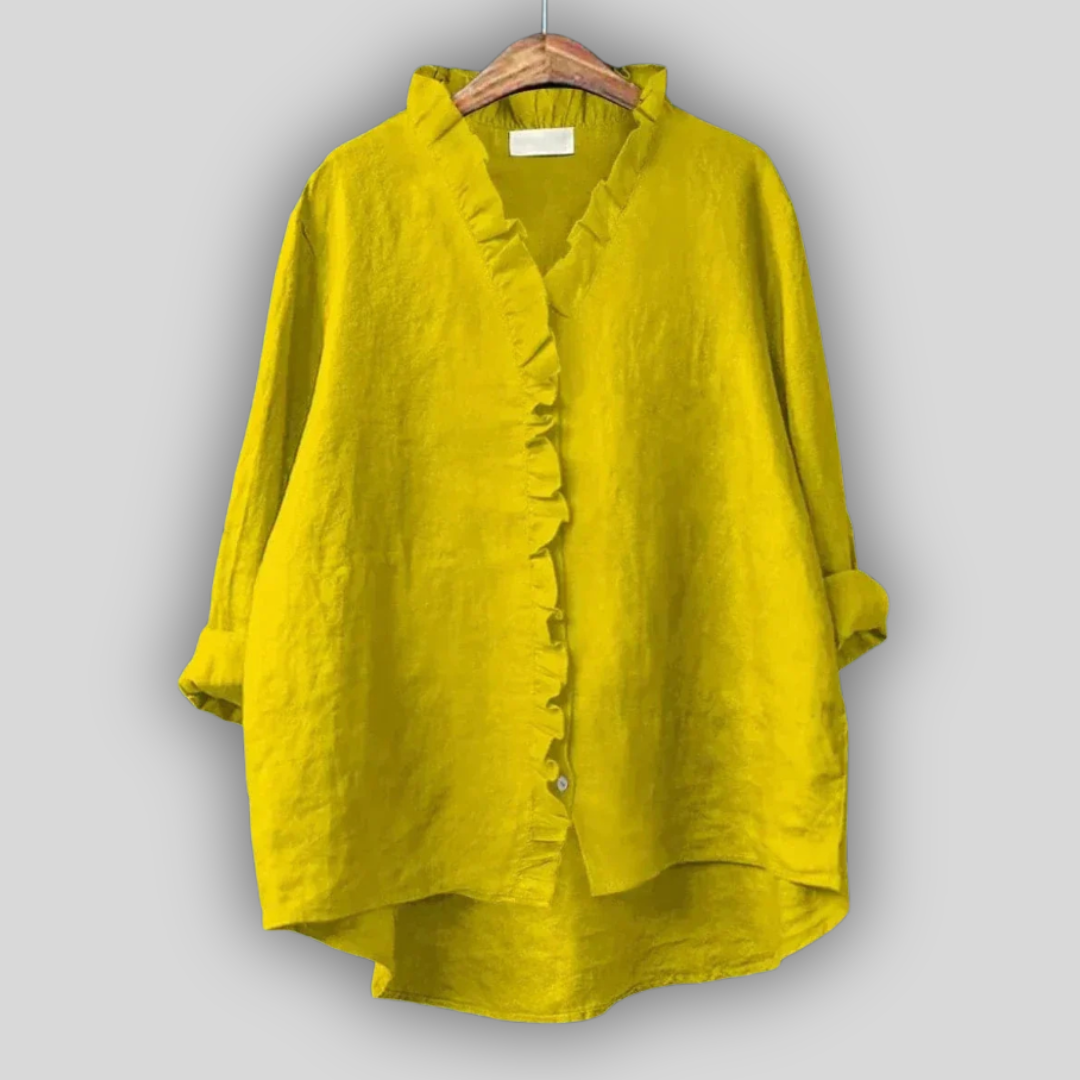 Ленена Блуза Земна Елегантност