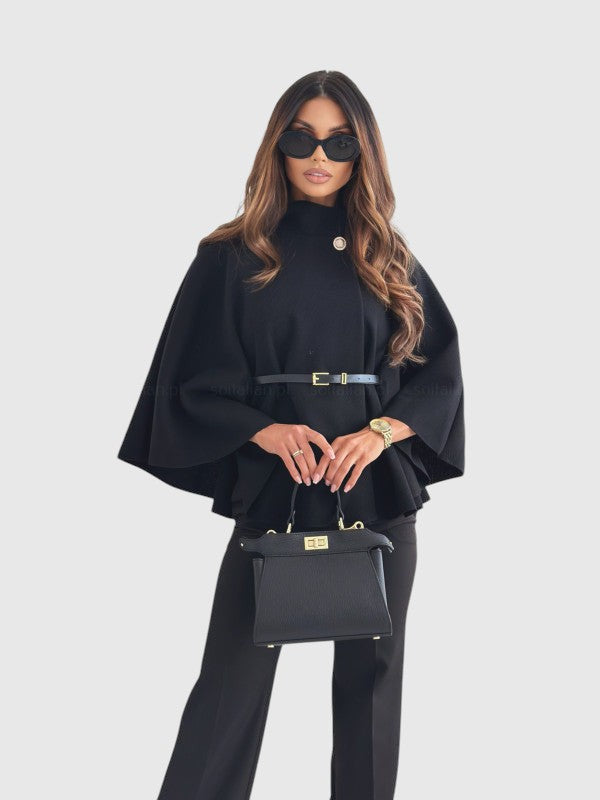 LEA - Стилно яке с пеперудени ръкави и колан