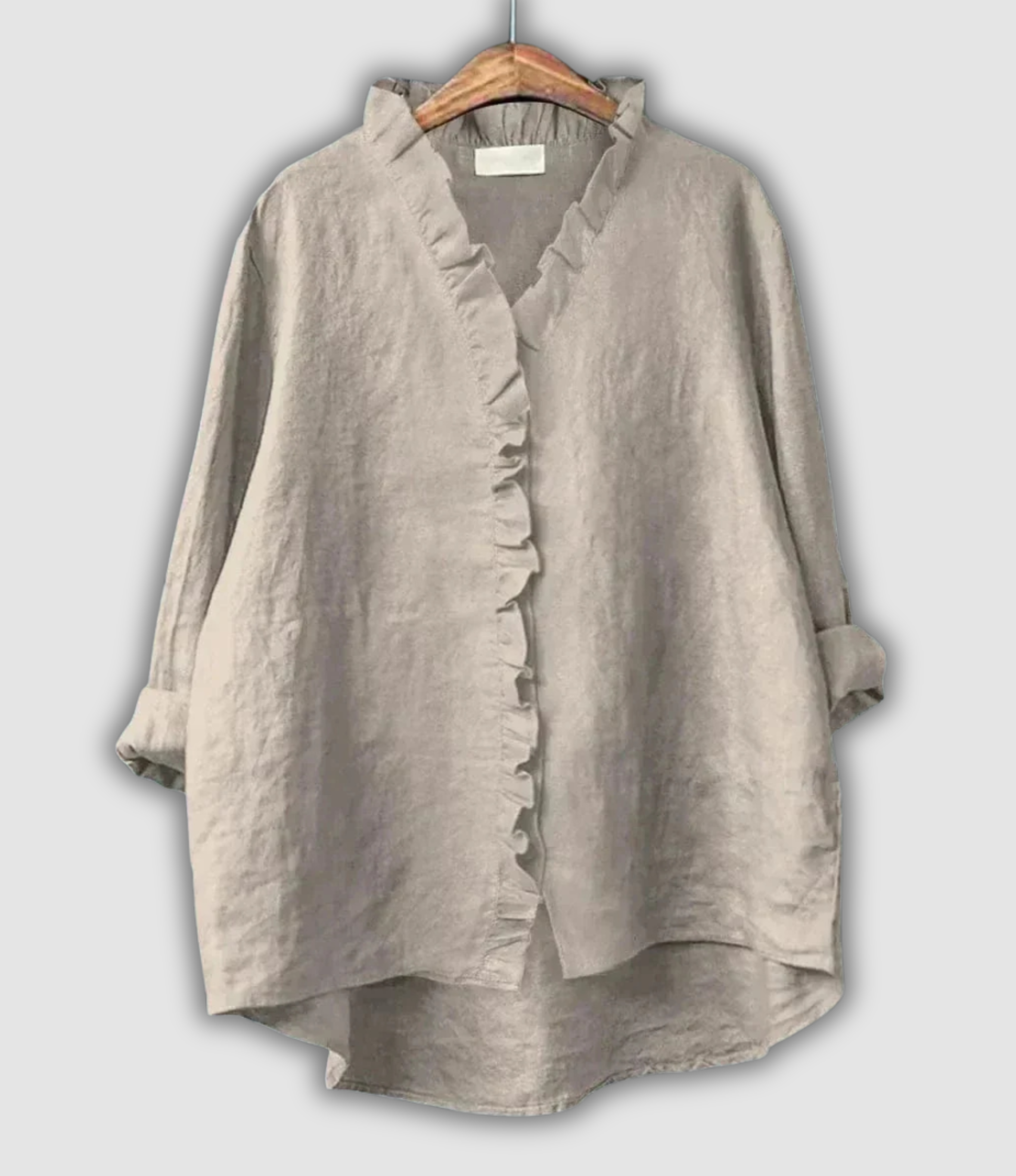 Ленена Кафява Блуза Спокойствие