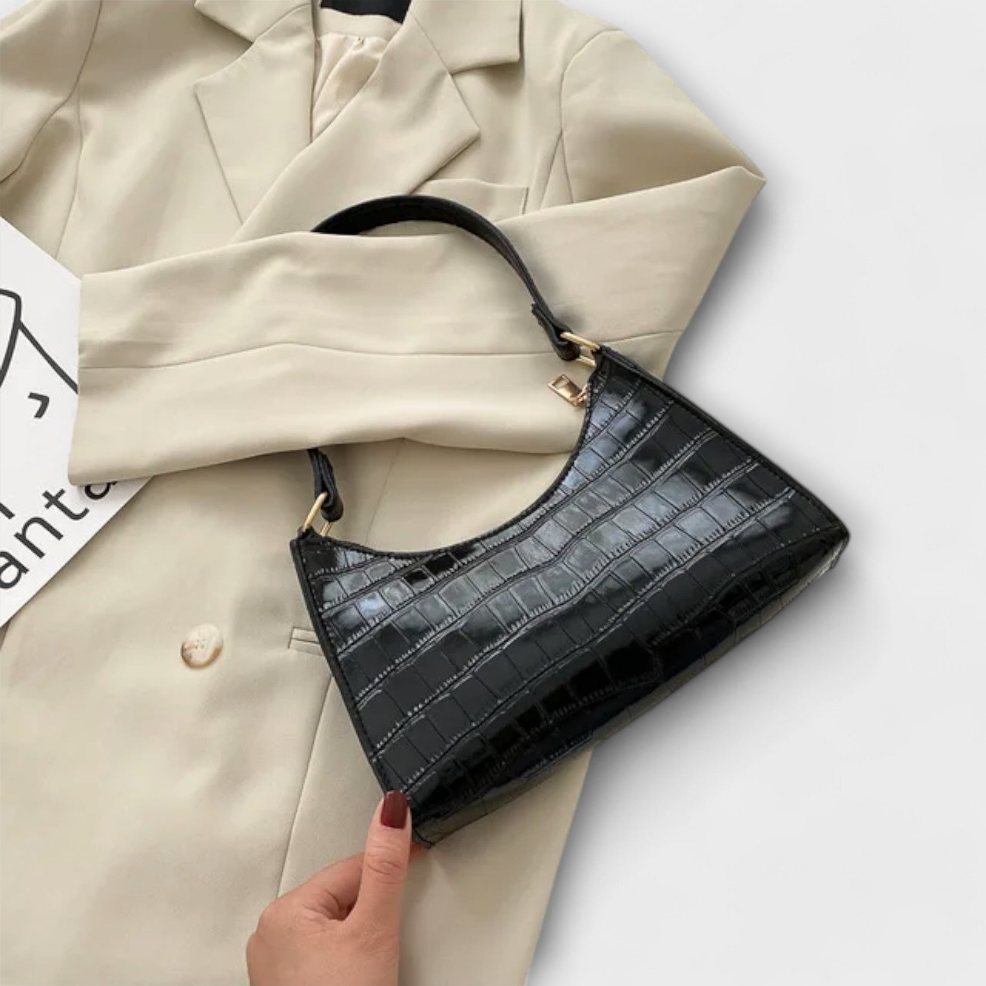 Бернарда - Блестяща Кожена Чанта