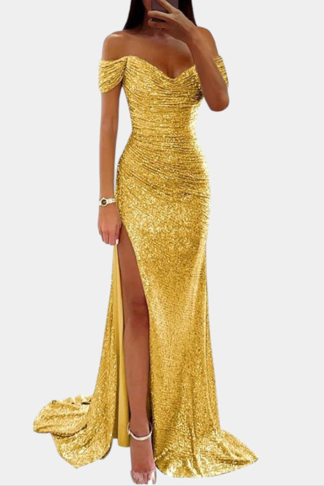 Рената Халджина Русалка без презрамки с пайети