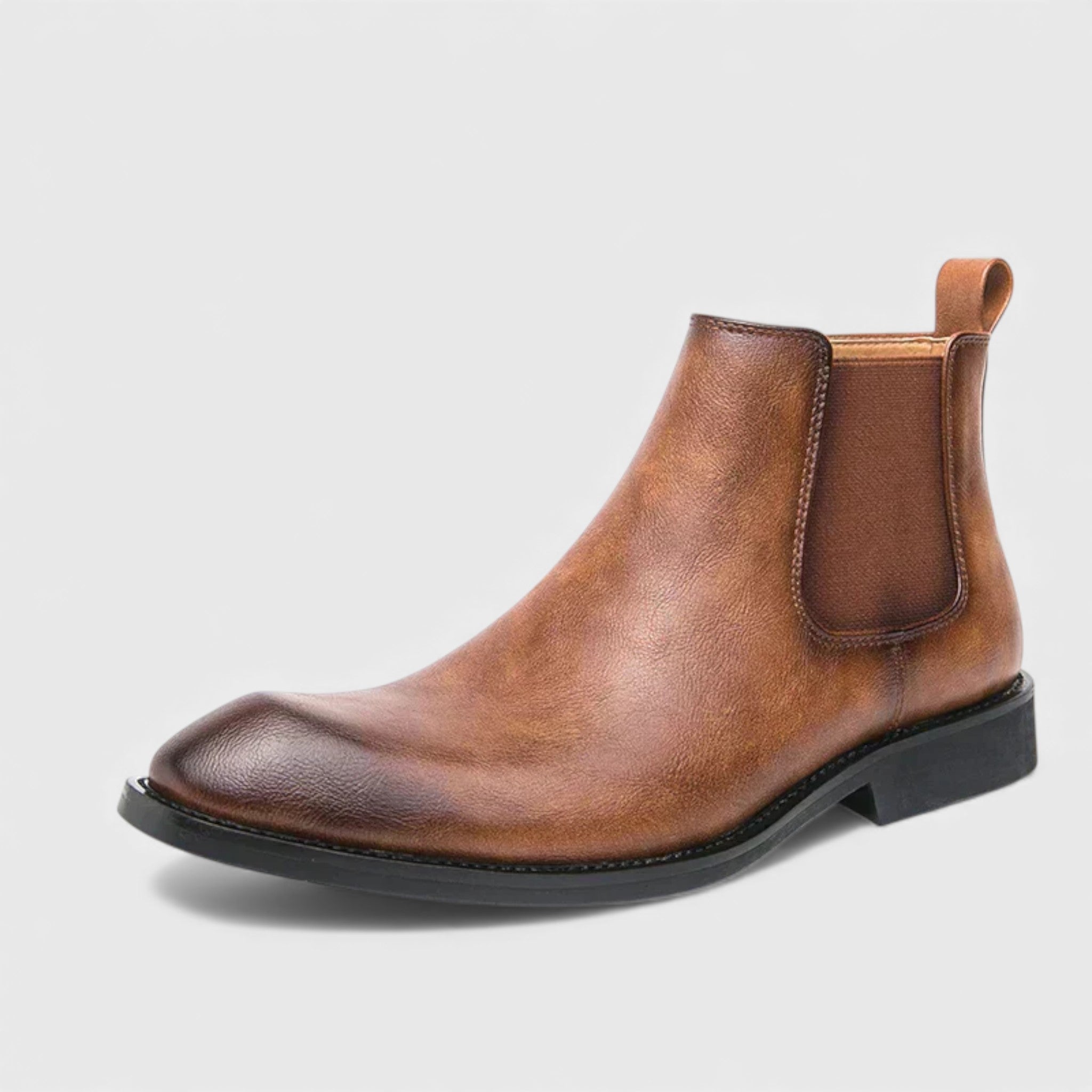 Александър | Кожени ботуши тип Chelsea с цип