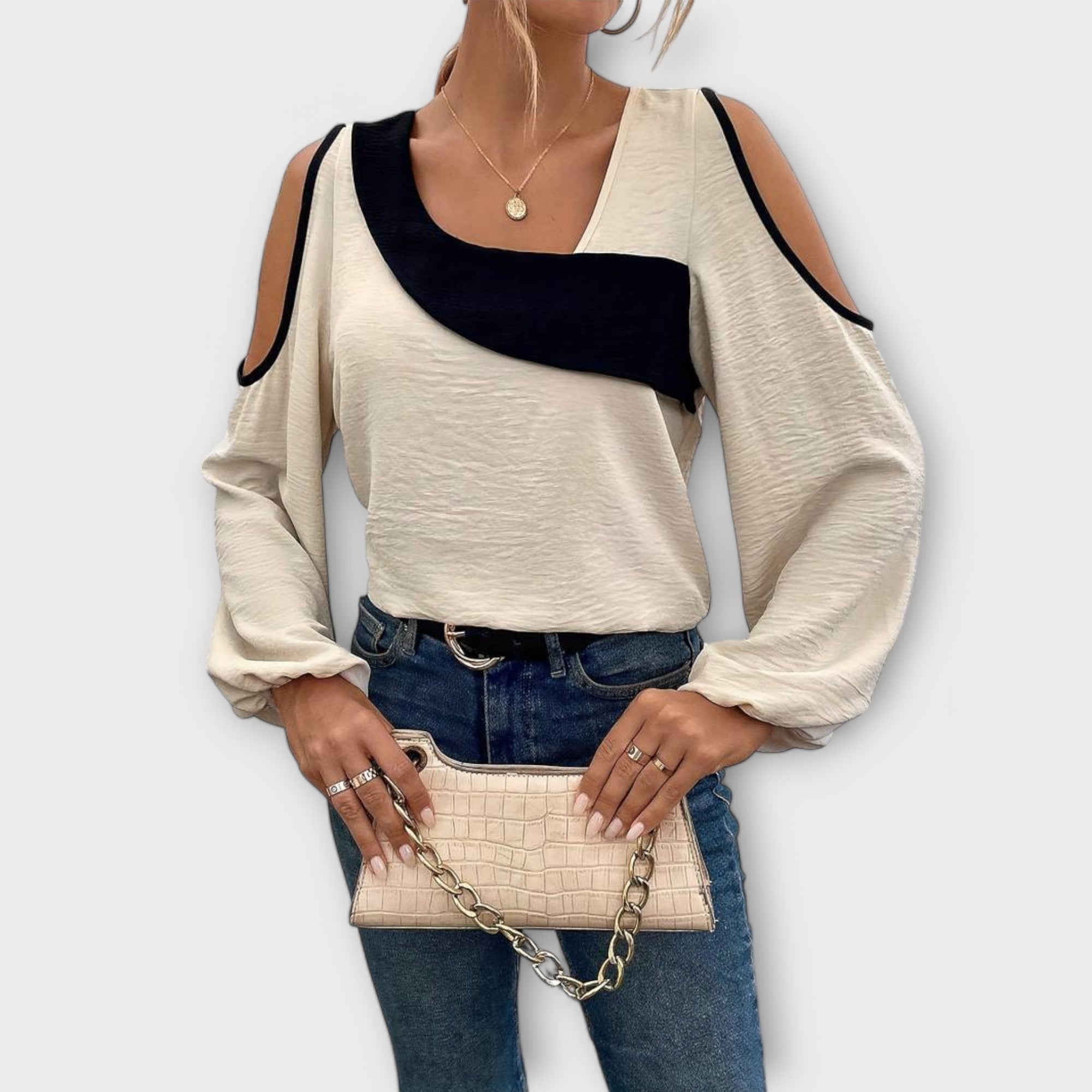 Скарлет - Блуза с квадратно деколте