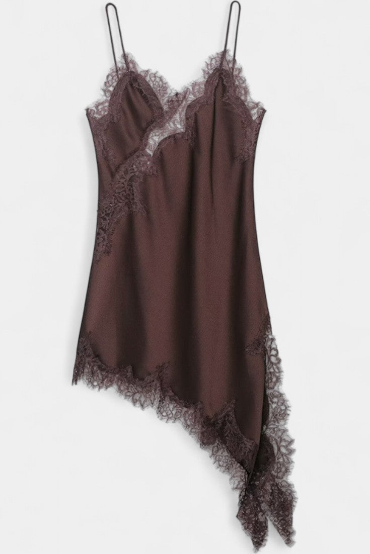 Катарина Мини Рокля с Презрамки и Дантела