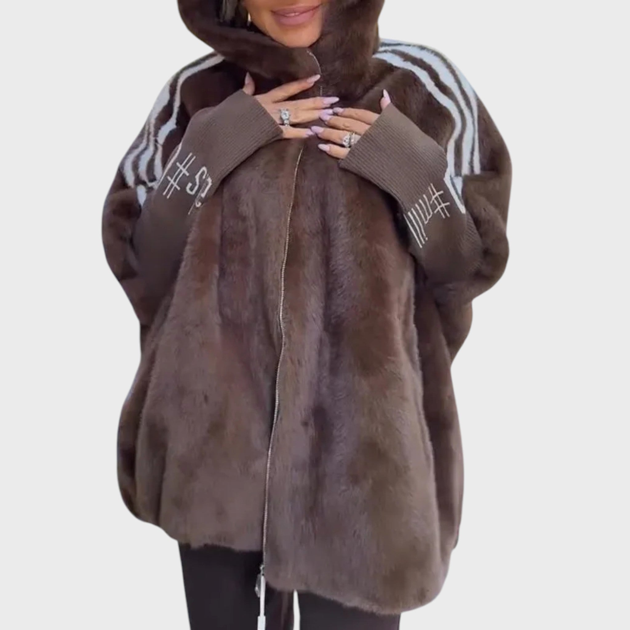 Снежина - Дамско яке с качулка