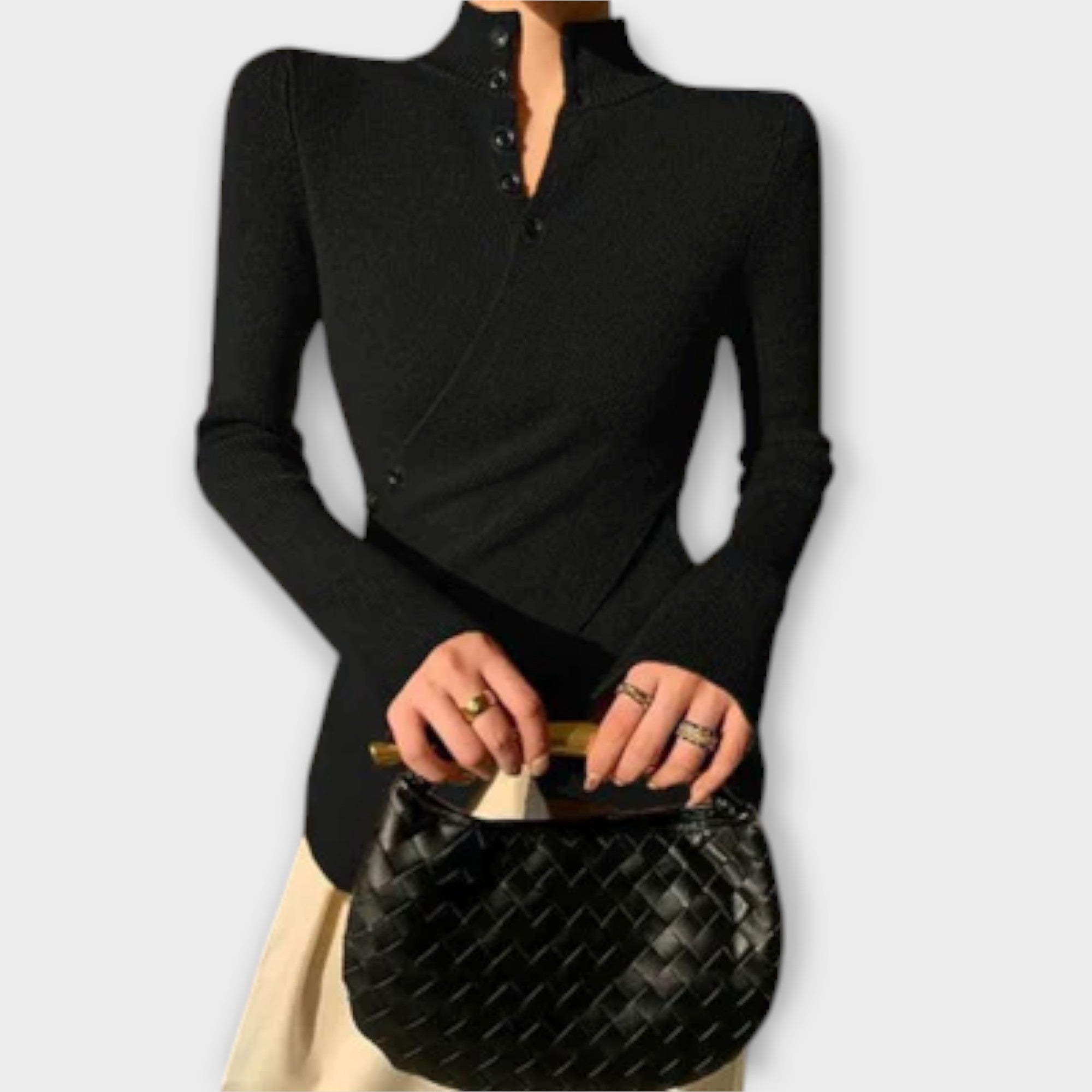 Мичико – Елегантна Slim Fit Плетена Кофтица