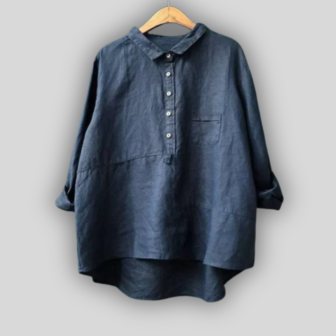 Ленена Блуза Зелена Простота