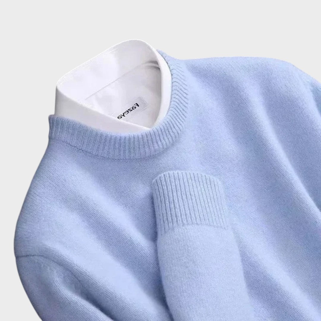 Марсел – Пуловер от кашмир с кръгло деколте