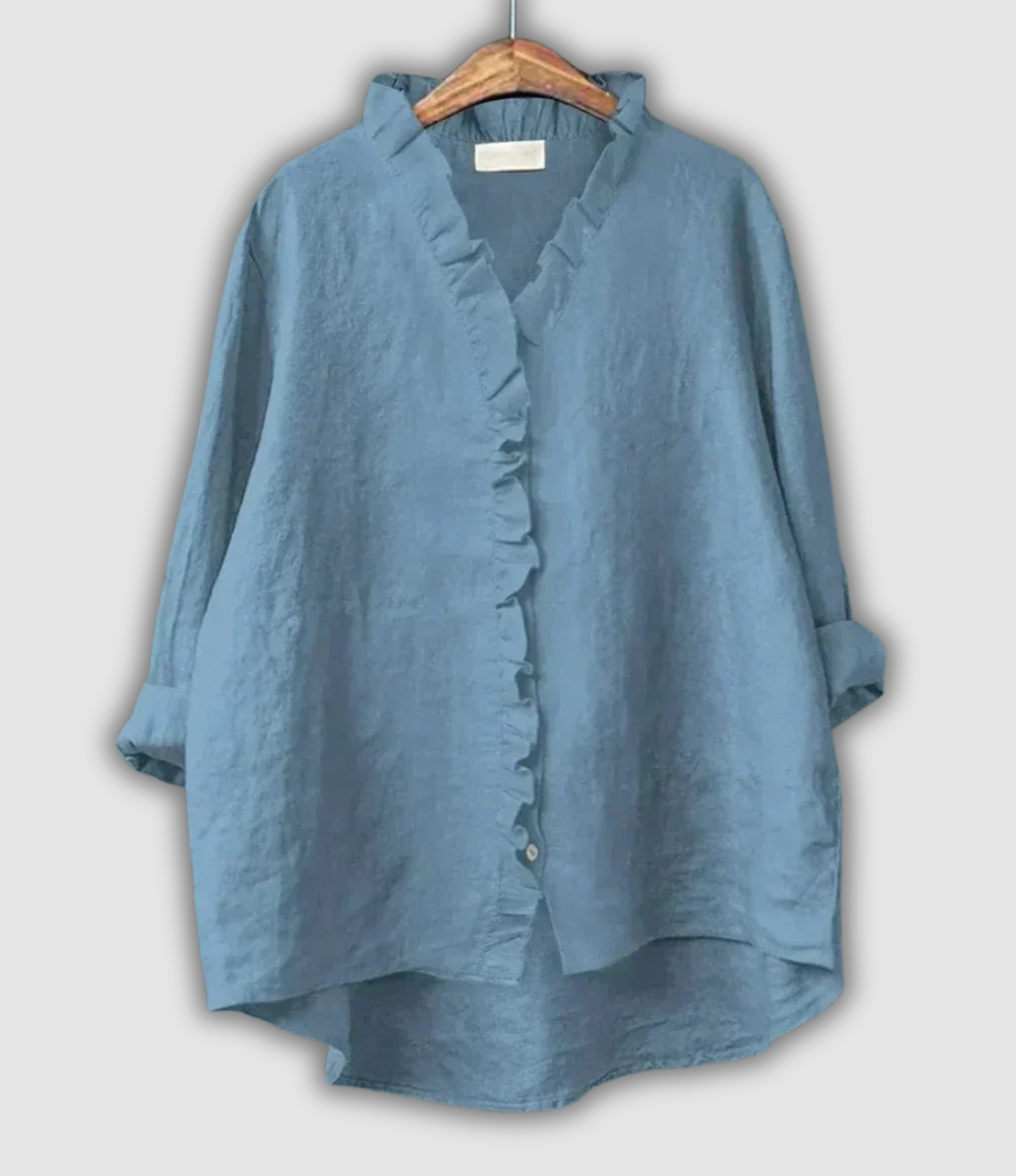 Ленена Кафява Блуза Спокойствие