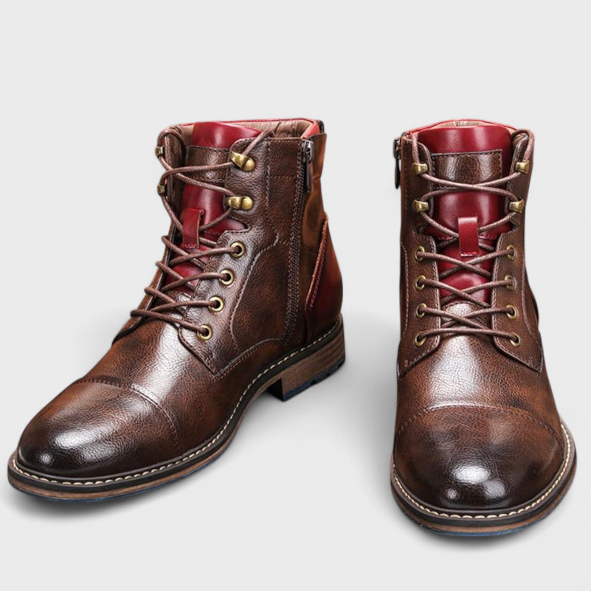 Християн - Класически кожени оксфорд боти