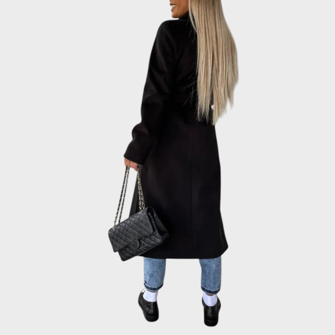 Ана - Модерно палто с колан