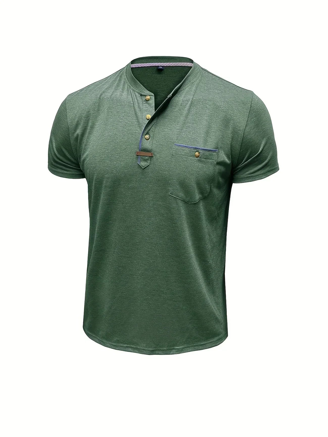 Чавор - Стилна тениска с кръгло деколте и джоб